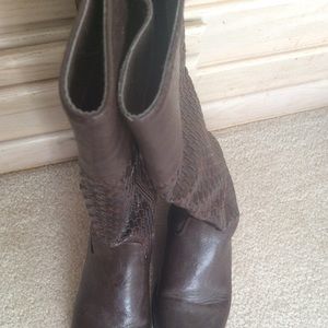 Lakota Basket Weave Riding Boots s: 6M [Pleather]